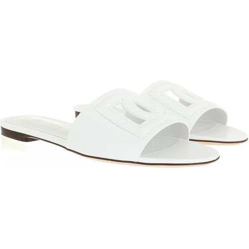 Sandalen & Sandaletten - White Slides Sandals - Gr. 39 (EU) - in - für Damen - Dolce&Gabbana - Modalova
