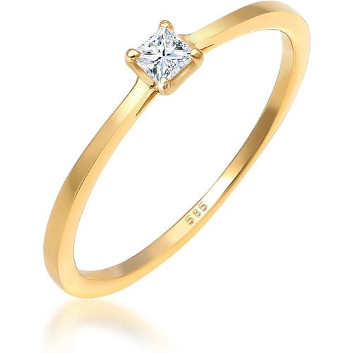 Ringe - Ring Prinzessschliff Diamant (0.1 ct) 585 Gelbgold - Gr. 52 MM - in - für Damen - Elli - Modalova