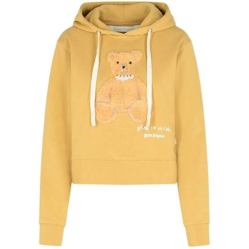 Beige Cotton Sweatshirt - Größe XS - Palm Angels - Modalova