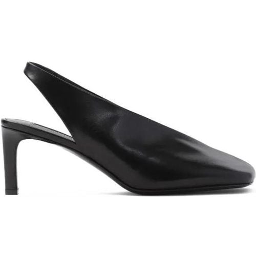 Slipper & Pantoletten - Black Goat Leather Sling Back Shoes - Gr. 36 (EU) - in - für Damen - Jil Sander - Modalova