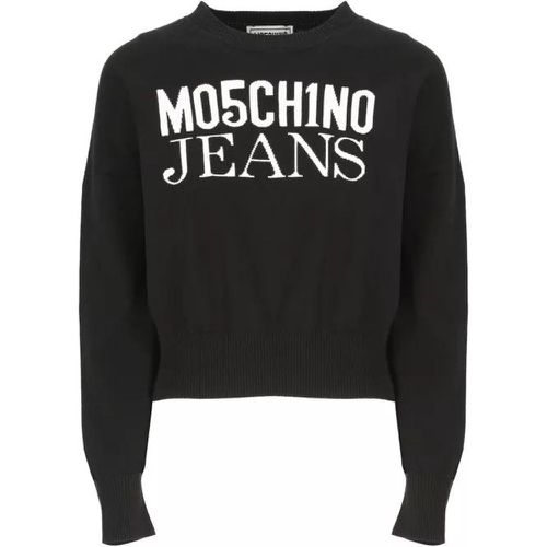 Cotton Sweater - Größe M - black - Moschino - Modalova
