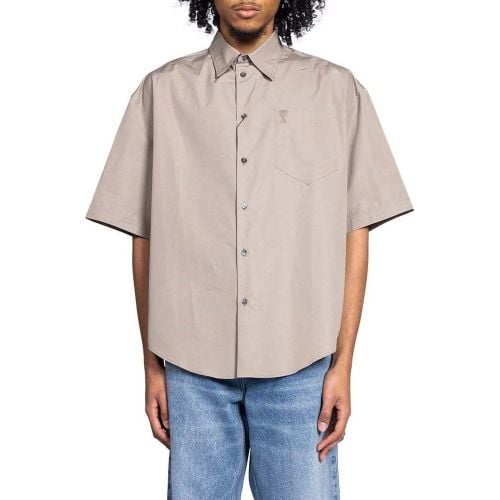 BOXY SHORT SLEEVE BOXY SHIRT ASH - Größe L - AMI Paris - Modalova