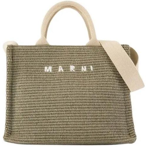 Totes & Shopper - Small Shopper Bag - Cotton - Green - Gr. unisize - in - für Damen - Marni - Modalova