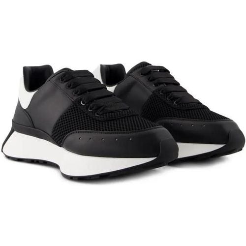 Low-Top Sneaker - Sprint Runner Sneakers - Leather - Black - Gr. 39 (EU) - in - für Damen - alexander mcqueen - Modalova