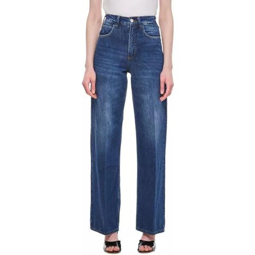 Le High'n'tight Wide Leg Cotton Jeans - Größe 24 - blue - FRAME - Modalova