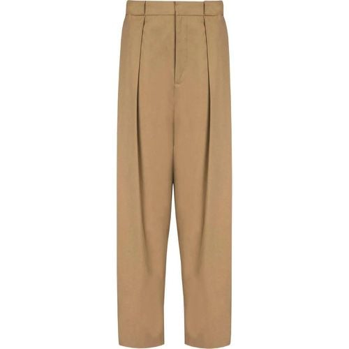 Pleated Cotton Trousers - Größe 40 - Balmain - Modalova