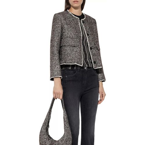 Jacke in Fischgrat-Tweed - Größe 38 - LUISA CERANO - Modalova