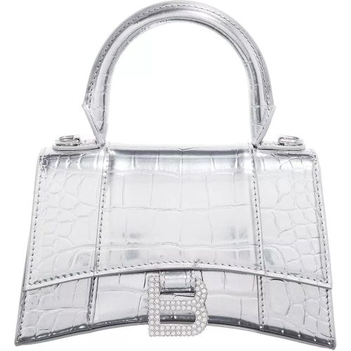 Satchels - Hourglass Metallic Finish Crocodile Embossed - für Damen - Balenciaga - Modalova