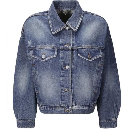 Denim Jacket With Four Front Pockets - Größe 34 - A.P.C. - Modalova