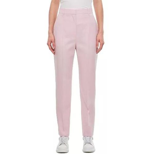 Wool Cigarette Trousers - Größe 40 - pink - alexander mcqueen - Modalova