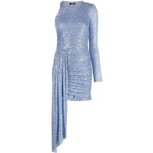 Asymmetric Sequinned Dress - Größe 38 - Elisabetta Franchi - Modalova