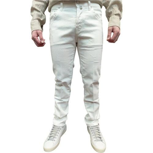 Jeans blanc petits trous Scott UQE1530 S3848 751D - Größe 34 - Jacob Cohen - Modalova