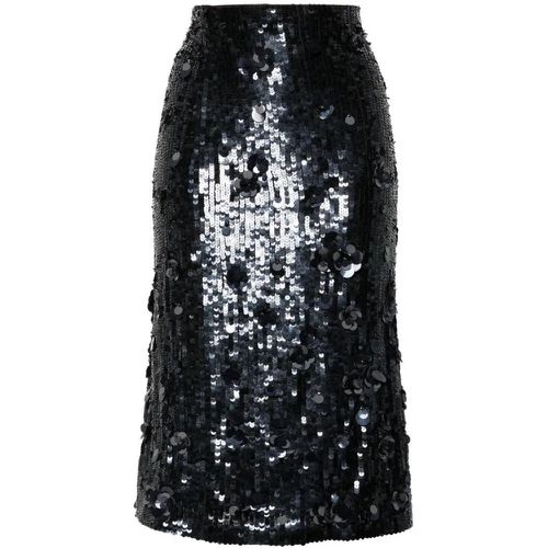 Midnight Blue Sequins Skirt - Größe L - P.A.R.O.S.H. - Modalova