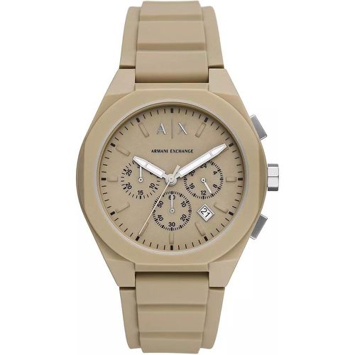 Uhren - Chronograph Brown Silicone Watch - für Damen - Armani Exchange - Modalova