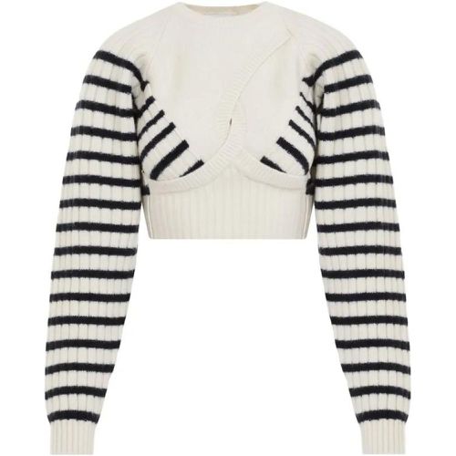 Ribbed Mariniere Crop Pullover - Größe S - Jean Paul Gaultier - Modalova