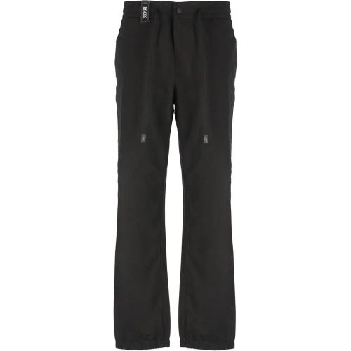 Trousers With Patch Logo - Größe 46 - Versace Jeans Couture - Modalova