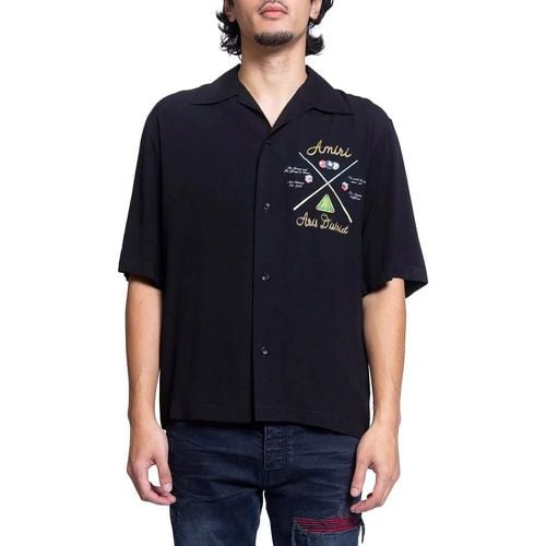 POOL CUE BOWLING SHIRT BLACK - Größe M - Amiri - Modalova