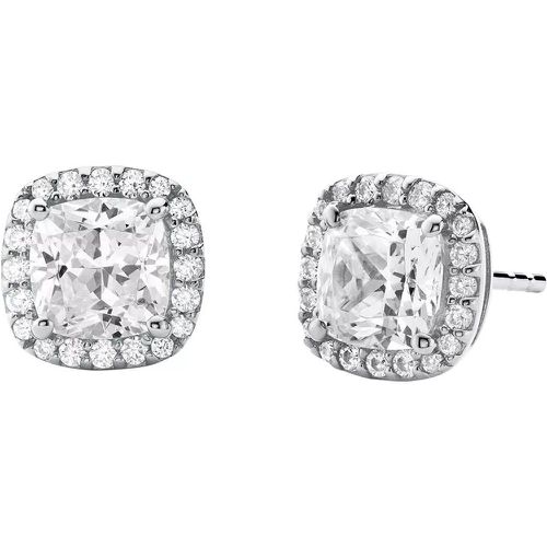 Ohrringe - Brilliance Sterling Cushion Cut Earring - Gr. unisize - in Silber - für Damen - Michael Kors - Modalova