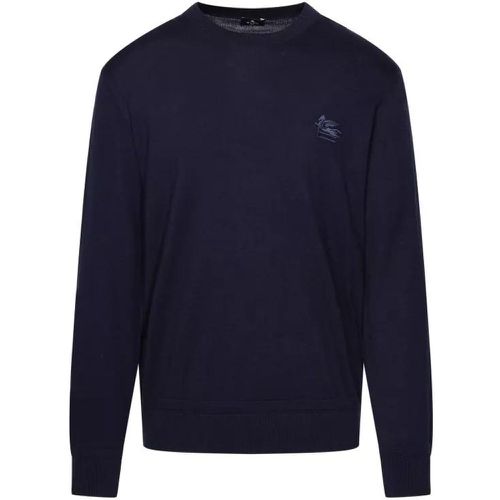 Blue Cotton Blend Sweater - Größe L - blue - ETRO - Modalova