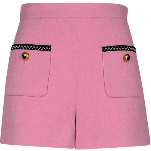 Virgin Wool Blend Shorts - Größe 38 - Moschino - Modalova