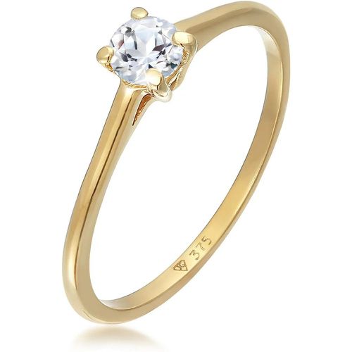 Ringe - Ring Topas Solitär Verlobungsring 375 Gelbgold - Gr. 52 MM - in - für Damen - Elli - Modalova