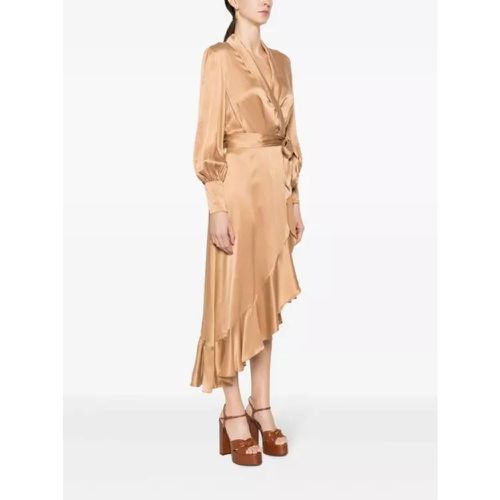 Brown Wrap Midi Dress - Größe 1 - brown - Zimmermann - Modalova