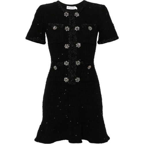 Sequin-Embellished Mini Dress - Größe L - self-portrait - Modalova