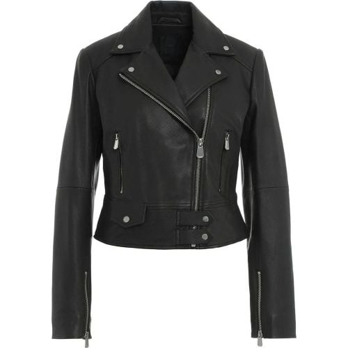 Biker jacket 'Sensibile' in leather - Größe 44 - pinko - Modalova