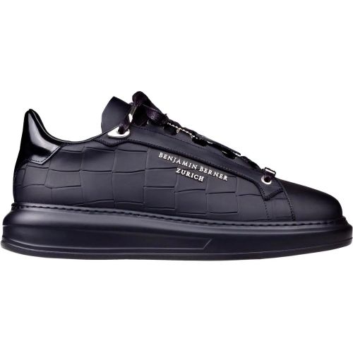 Low-Top Sneaker - Achille Low Top Black Crocodile - Gr. 45 (EU) - in - für Damen - BENJAMIN BERNER - Modalova