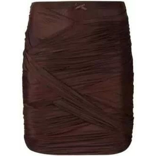 Ruched Draped Skirt - Größe L - black - alexander wang - Modalova