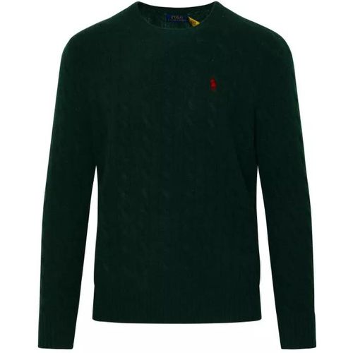Green Cashmere Blend Braid Sweater - Größe M - green - Polo Ralph Lauren - Modalova