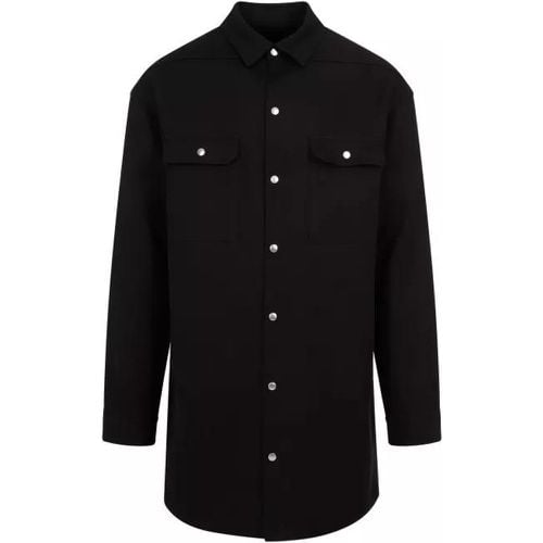 Jumbo Fogpocket Silk Wool Shirt - Größe 48 - Rick Owens - Modalova