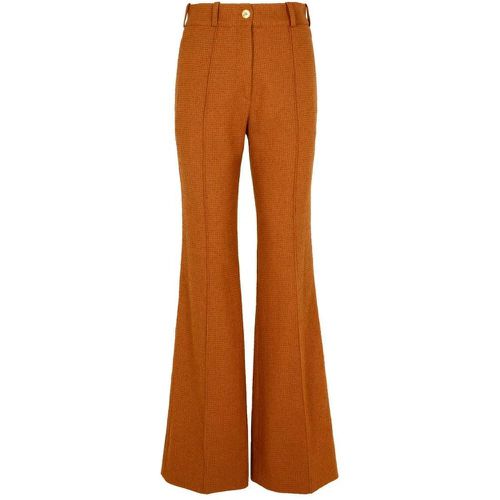 Brown Wool Blend Flare Pants - Größe 36 - Patou - Modalova