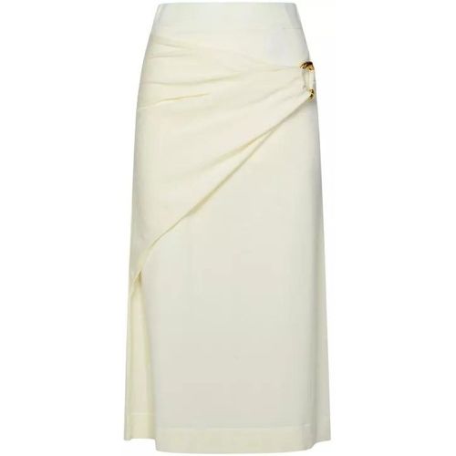 Cream Virgin Wool Skirt - Größe 34 - white - Jil Sander - Modalova