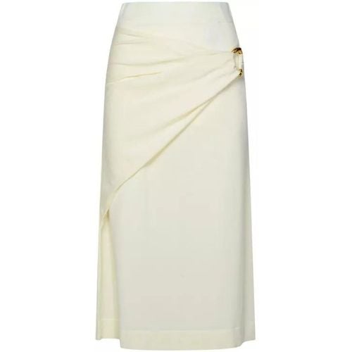 Cream Virgin Wool Skirt - Größe 36 - Jil Sander - Modalova