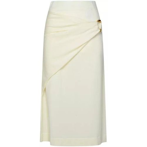 Cream Virgin Wool Skirt - Größe 36 - white - Jil Sander - Modalova