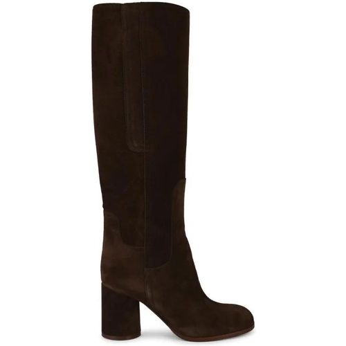 Stiefel - Cleo' Brown Suede Boots - Gr. 39 (EU) - in - für Damen - Casadei - Modalova