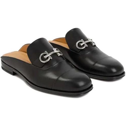 Loafer - Black Leather Gab Loafer - Gr. 6 - in - für Damen - Salvatore Ferragamo - Modalova