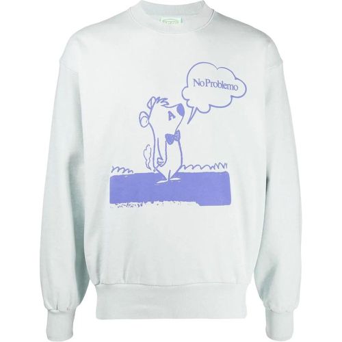 No Problemo Stoner Bear Logo Sweatshirt - Größe S - Aries - Modalova