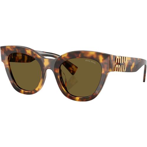 Sonnenbrille - 0MU 01YS - Gr. unisize - in Braun - für Damen - Miu Miu - Modalova