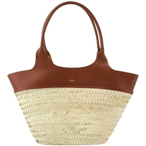 Tote - Panier Tanger Shoulder Bag - Leather - Hazelnut - Gr. unisize - in - für Damen - A.P.C. - Modalova