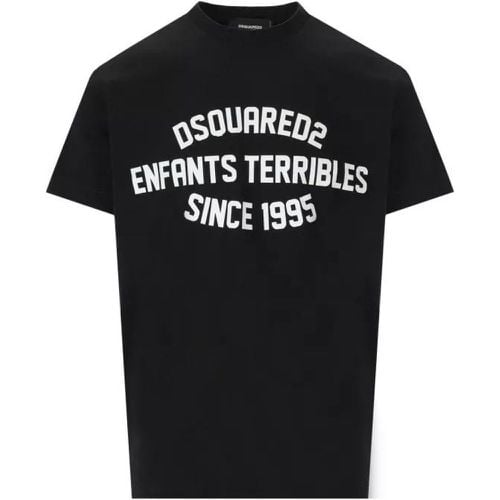 Cool Fit Enfant Terribles Black T-Shirt - Größe S - black - Dsquared2 - Modalova