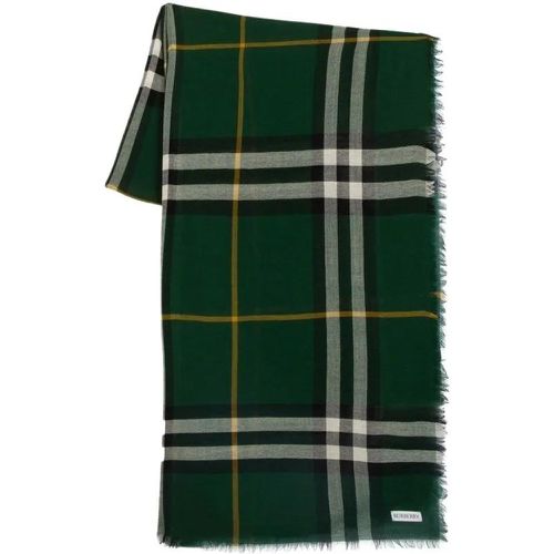 Tücher & Schals - Giant Check Scarf - Wool - Green - Gr. unisize - in - für Damen - Burberry - Modalova