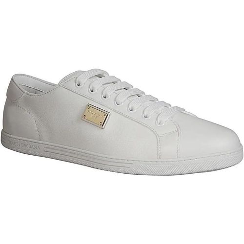 Low-Top Sneaker - White Leather Sneaker - Gr. 41 (EU) - in - für Damen - Dolce&Gabbana - Modalova