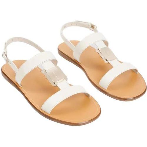 Sandalen & Sandaletten - White Mascarpone Lamb Leather Vida Sandals - Gr. 5 - in - für Damen - Salvatore Ferragamo - Modalova