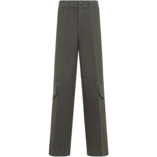 Paxford Grey Cotton Pants - Größe 48 - Dries Van Noten - Modalova