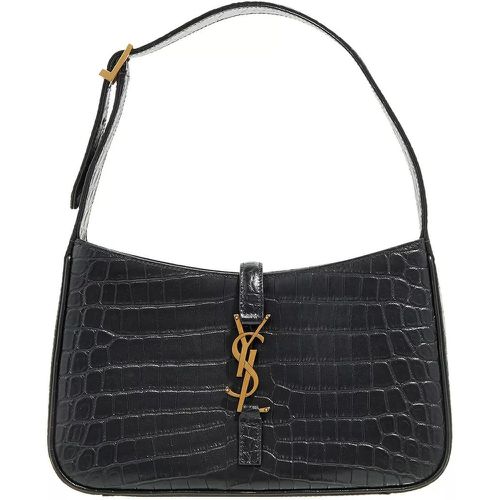 Hobo Bag - Le 5 à 7 In Crocodile-Embossed Shiny Leather - Gr. unisize - in - für Damen - Saint Laurent - Modalova