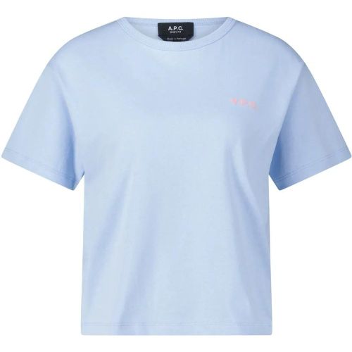 Boxy Fit T-Shirt mit Logo - Größe L - A.P.C. - Modalova