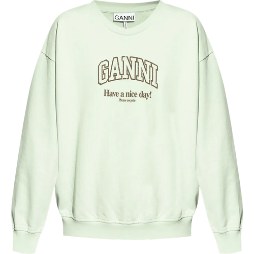 Sweatshirt aus Bio-Baumwolle mit Logo - Größe L/XL - Ganni - Modalova