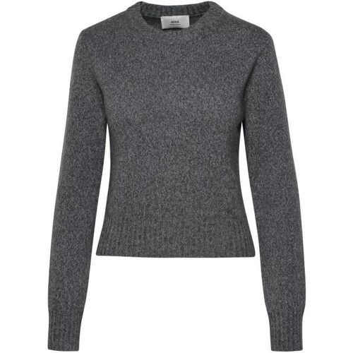 Grey Cashmere Blend Sweater - Größe M - gray - AMI Paris - Modalova